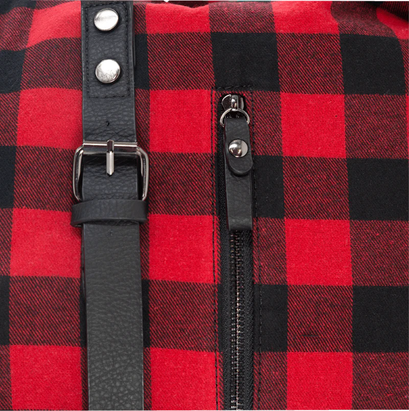 Waikawa Red Check Overnight Bag