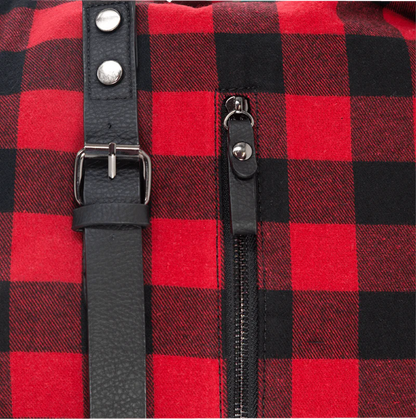 Waikawa Red Check Overnight Bag