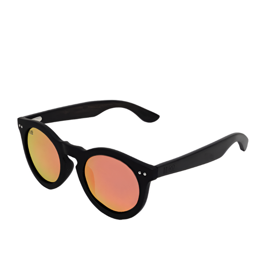 Grace Kelly Sunglasses - Black with Pink Lens | Moana Road