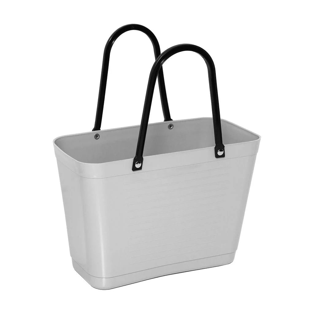 Small Light Grey Hinza Bag - Green Plastic