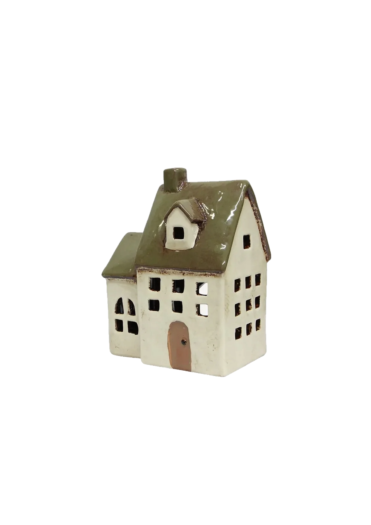 Alsace Tea Light Chapel  - Olive Green | French Country