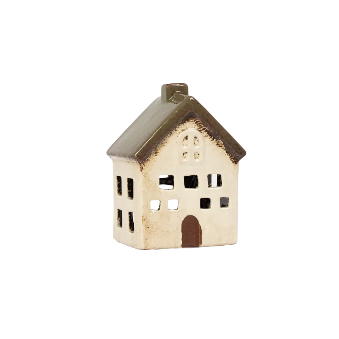 Alsace Villa Tea Light House - Olive Green | French Country