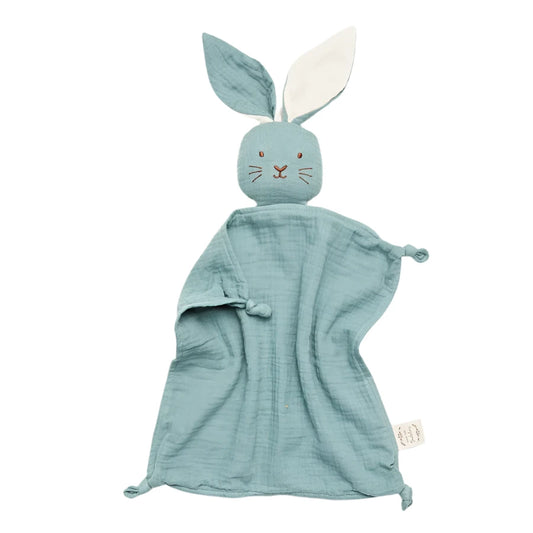 Organic Muslin Bunny Lovey - Sage with Milk Ears