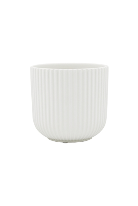 Floyd Ribbed Ceramic Planter - 14cm