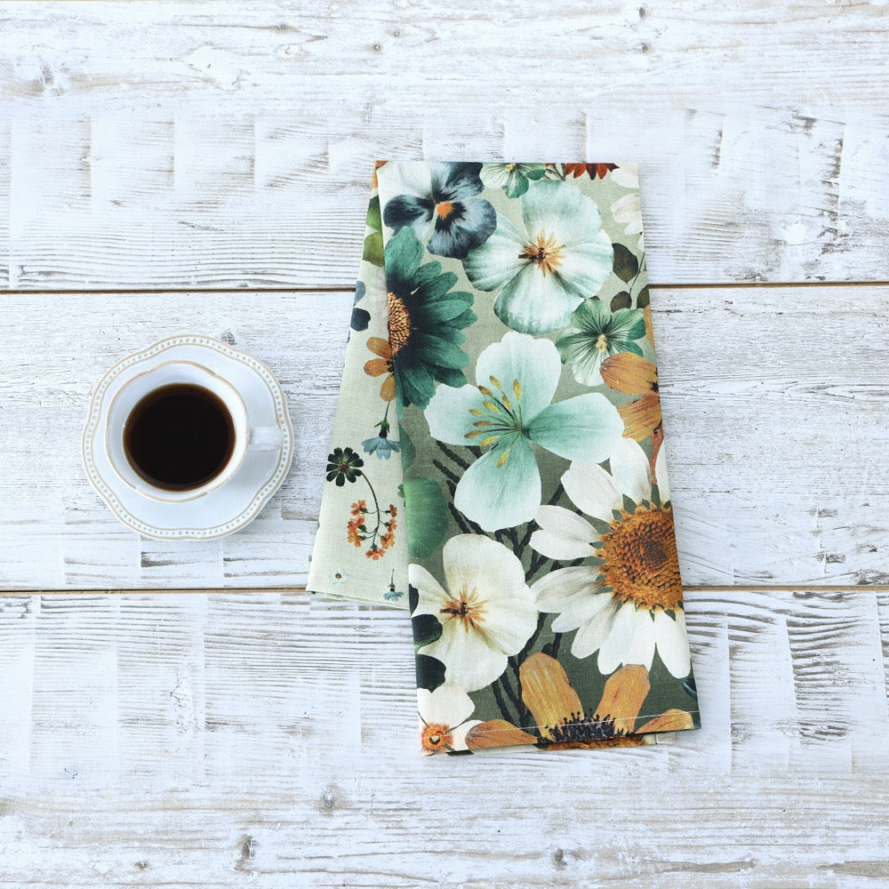 Flowerfield Tea Towel | MM Linen | Avisons