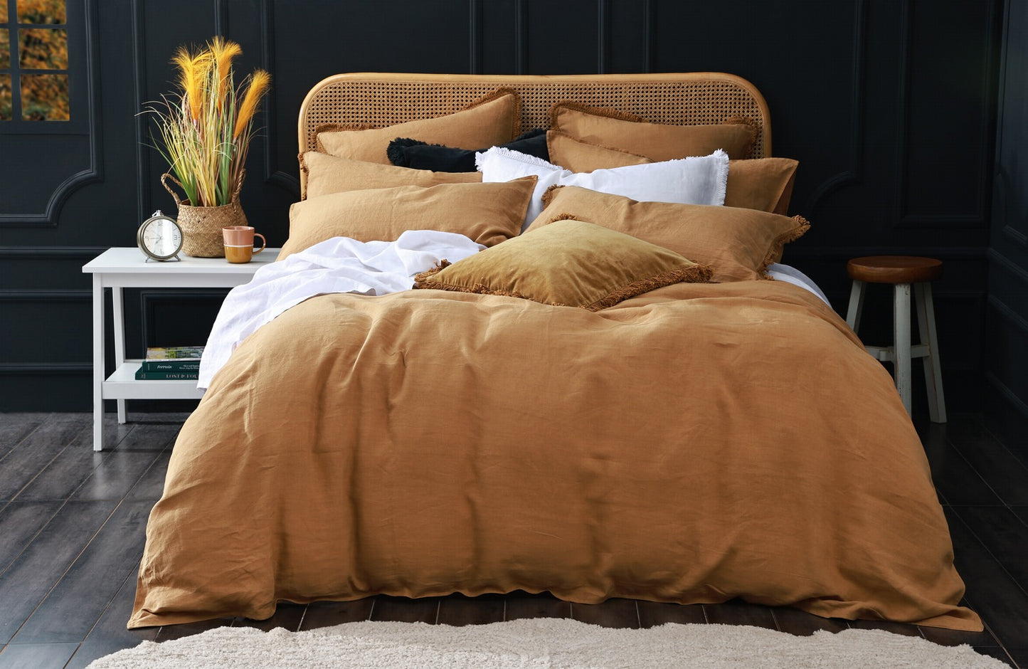 Laundered Linen Duvet Set - Cumin | MM Linen | Avisons