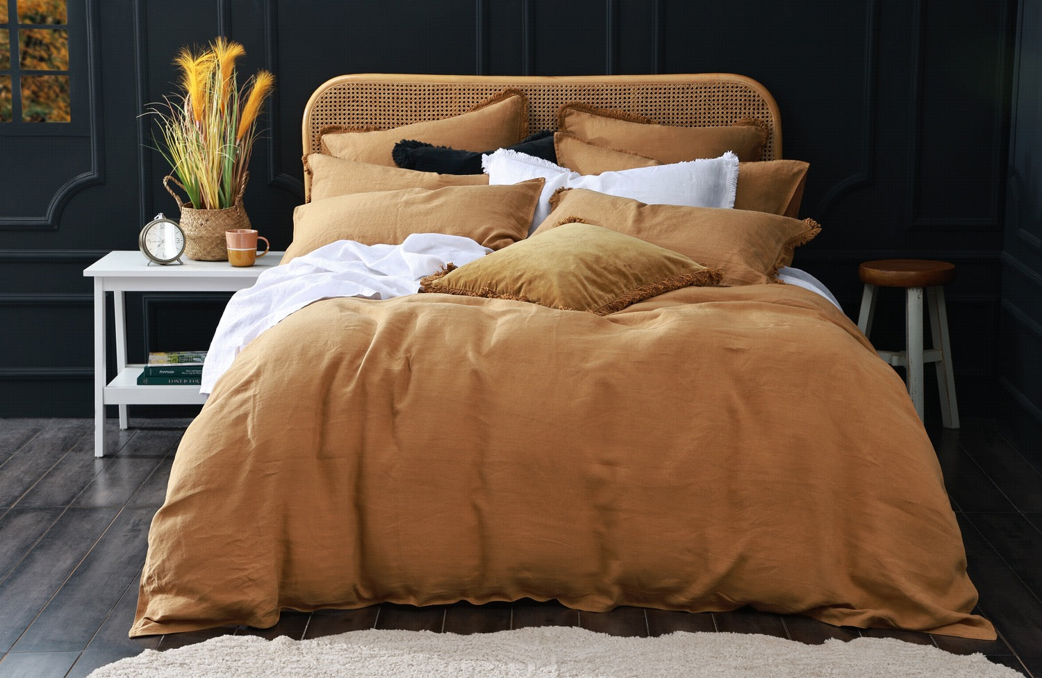 Laundered Linen Duvet Set - Cumin | MM Linen | Avisons