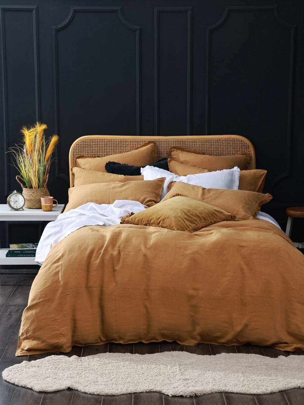 Laundered Linen Duvet Set - Cumin | MM Linen | Avisons