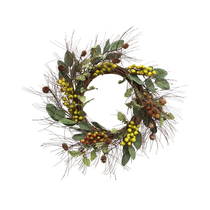 Foraged Green Berry Wreath | French Country | Avisons