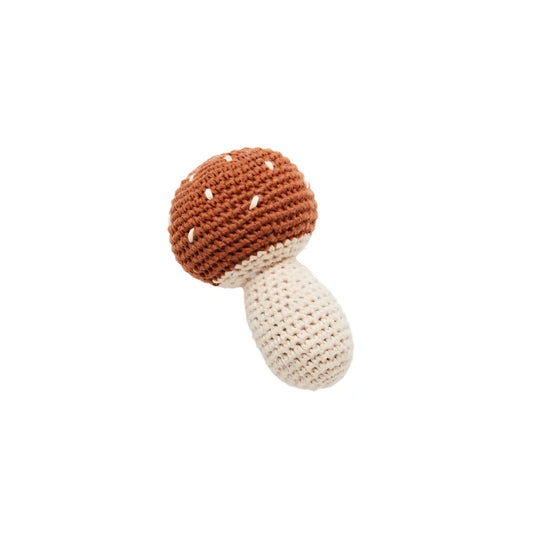 Crochet Mushroom Rattle