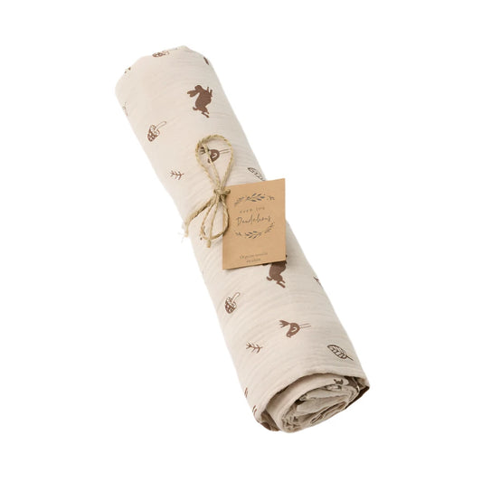 Swaddle Organic Muslin - Woodlands