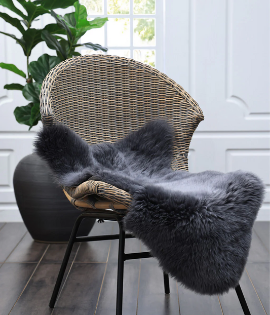 NZ Wool Sheepskin Rug - Charcoal | MM Linen | Avisons