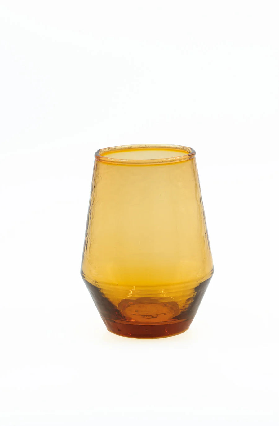 Stemless Wine Glass in Amber - Set of 4