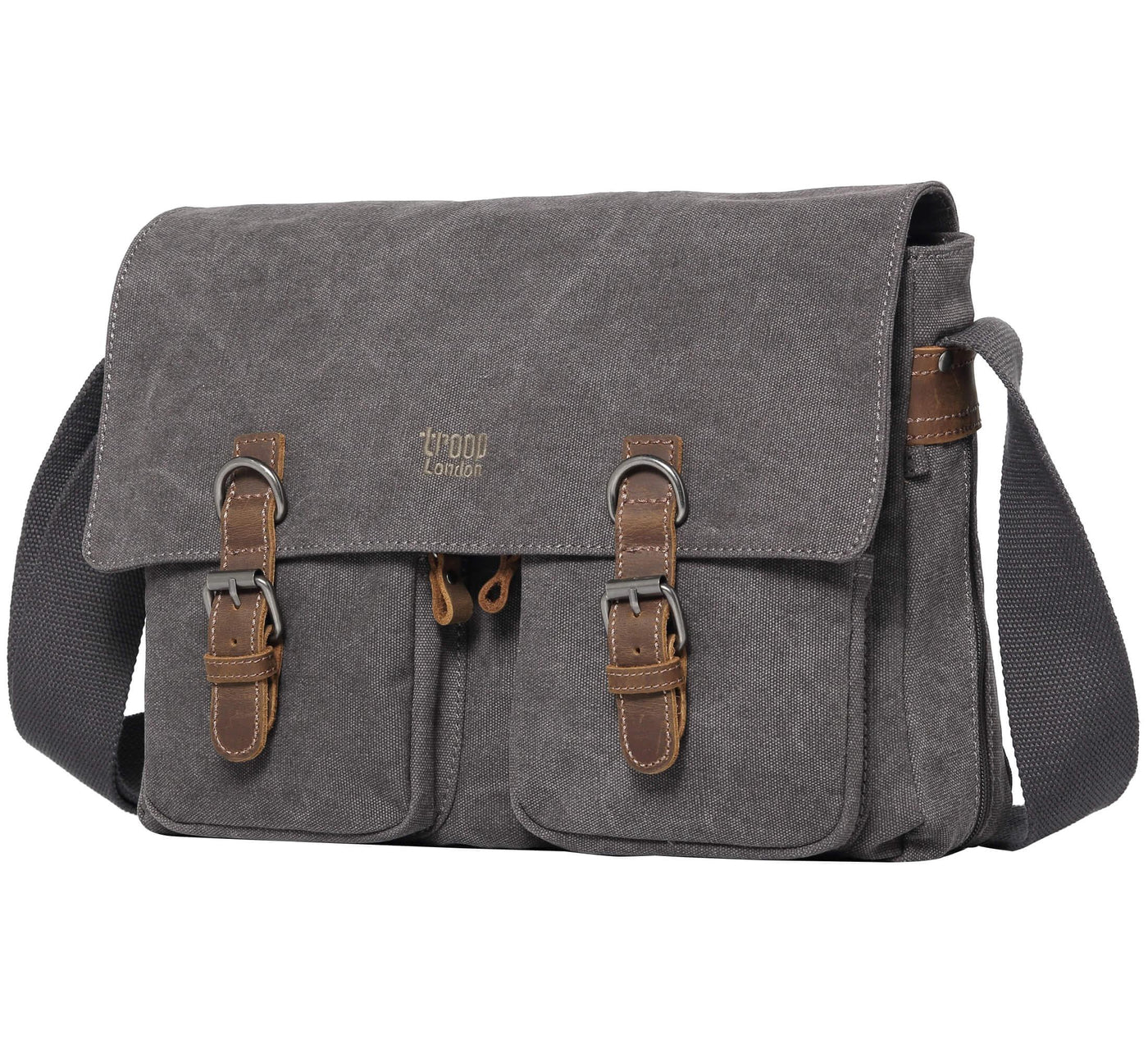 Troop Classic Messenger Bag - Charcoal TRP0210 - Funky Gifts NZ