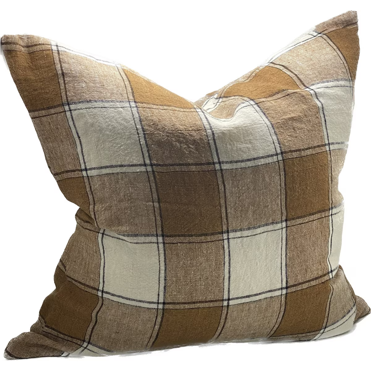 Linen Cushion - Tobacco