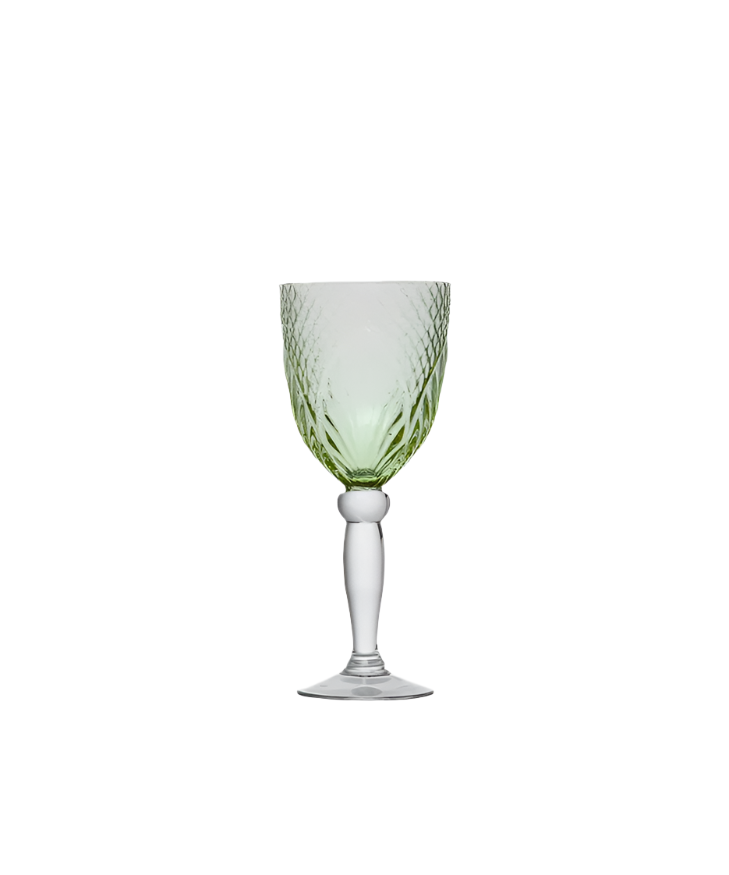 Vintage Green Goblet - Set of 4