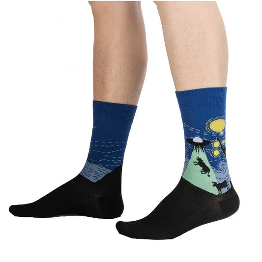 Men's Crew  Socks - The Starry Flight