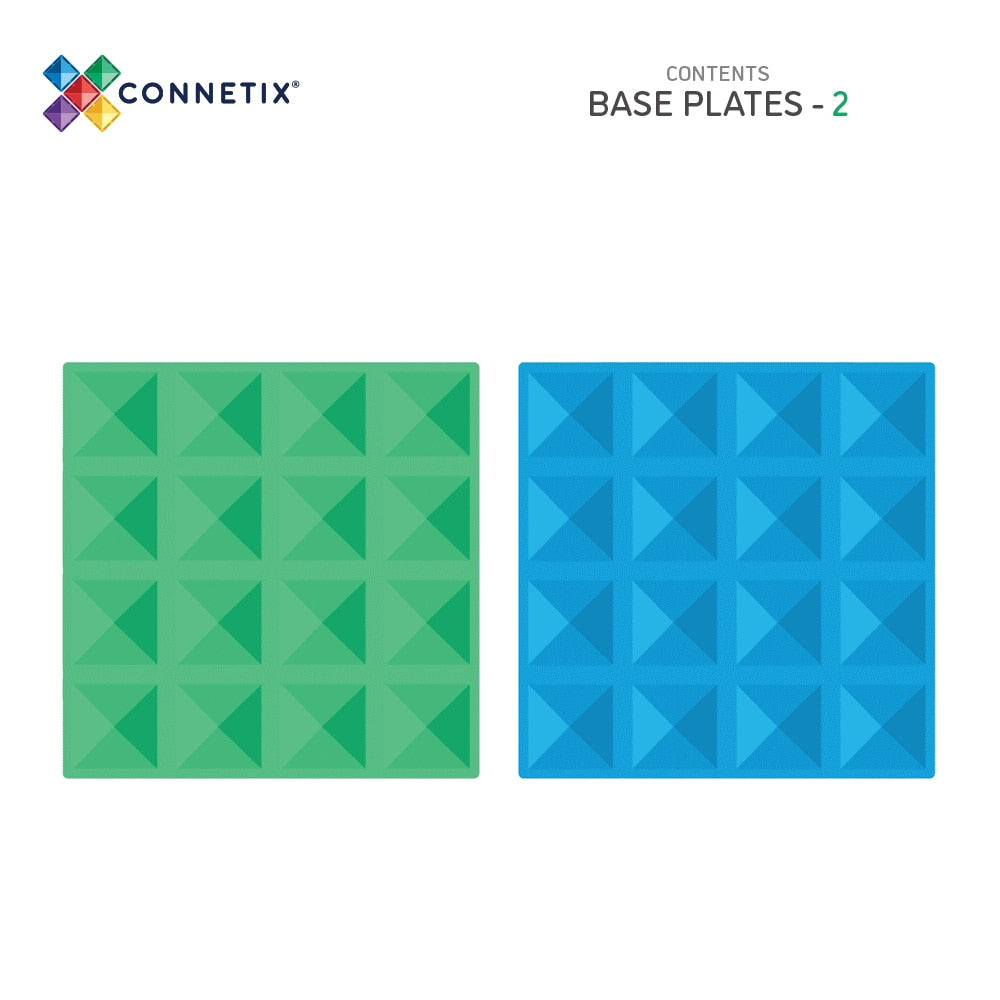 Connetix - Blue & Green Base Plates