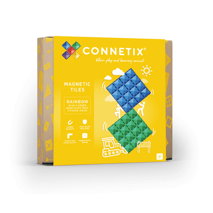 Connetix - Blue & Green Base Plates