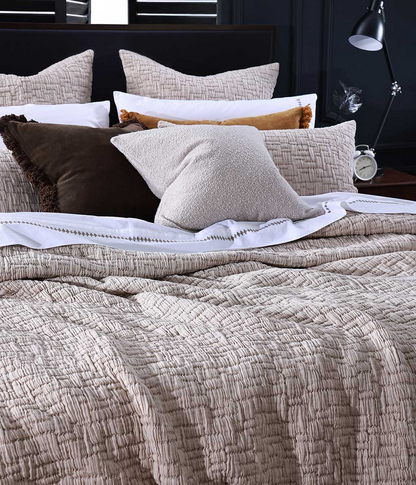 Livie Bedspread Set - Bark | MM Linen | Avisons