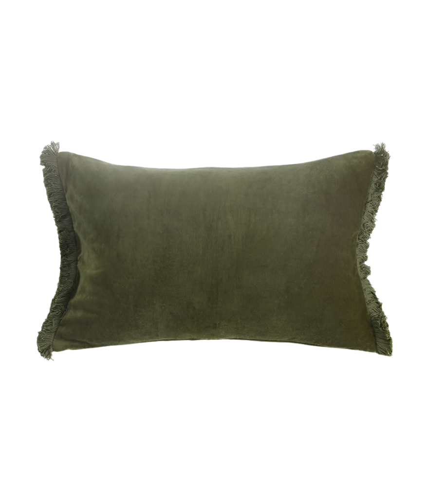 Sabel Cushion - Olive | MM Linen | Avisons