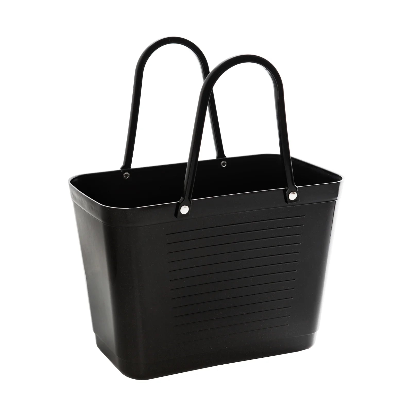 Small Black Hinza Bag - Green Plastic | Avisons