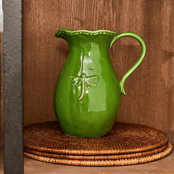 Dragonfly Green Jug - Large | French Country | Avisons