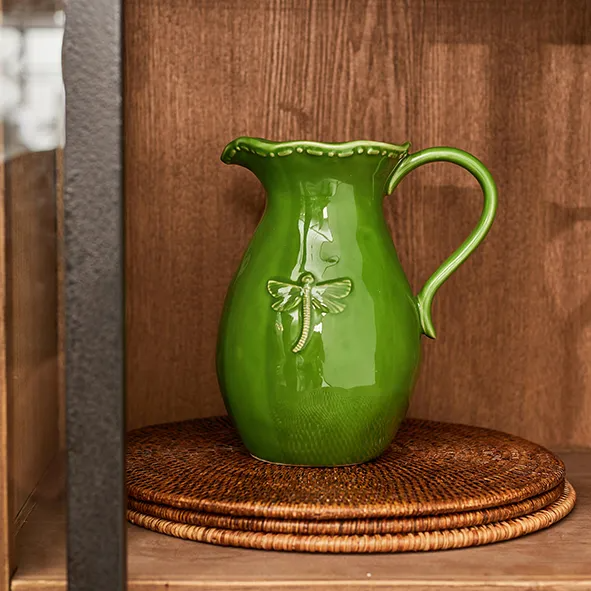 Dragonfly Green Jug - Small | French Country | Avisons