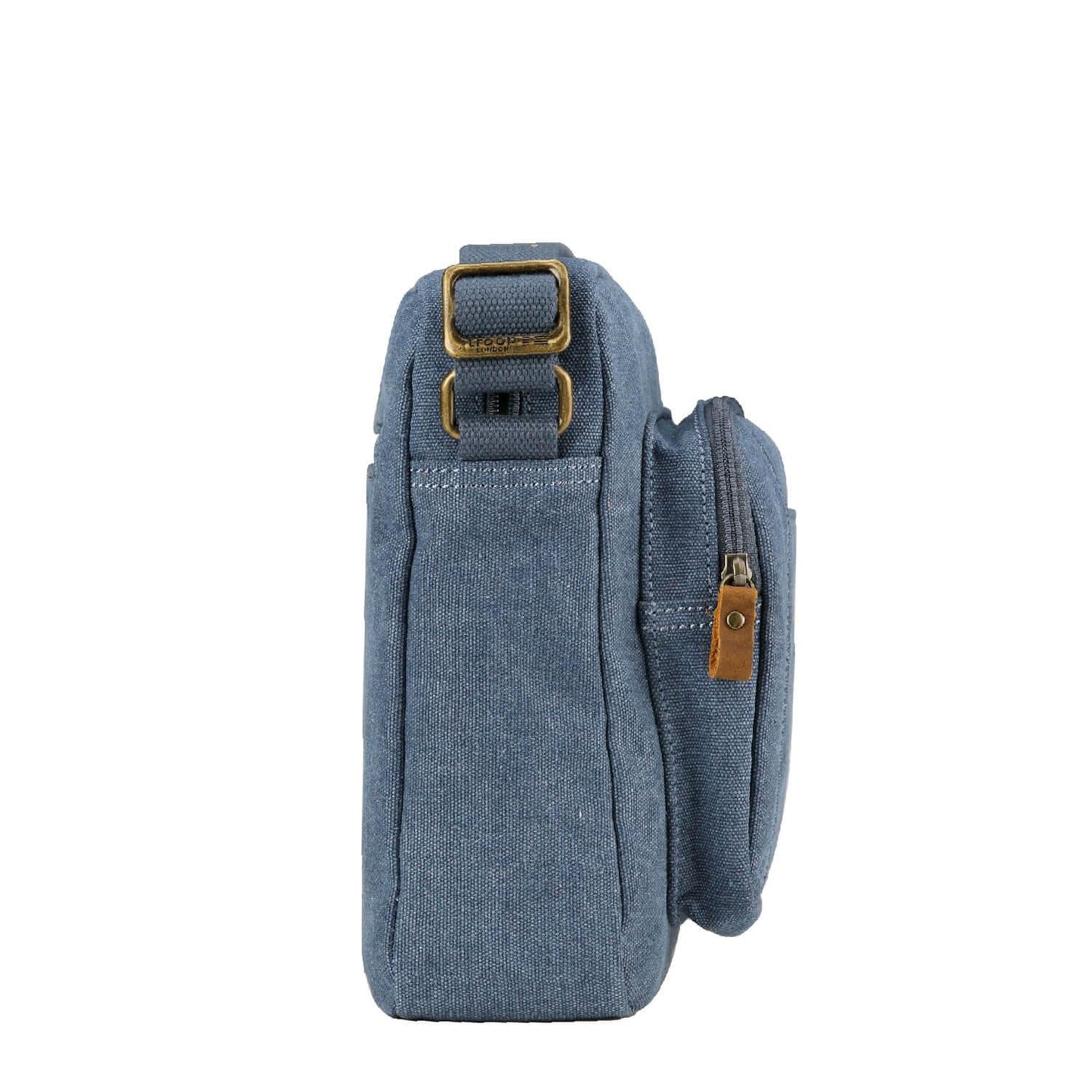 Classic Zip Top Satchel - Blue | Troop London NZ