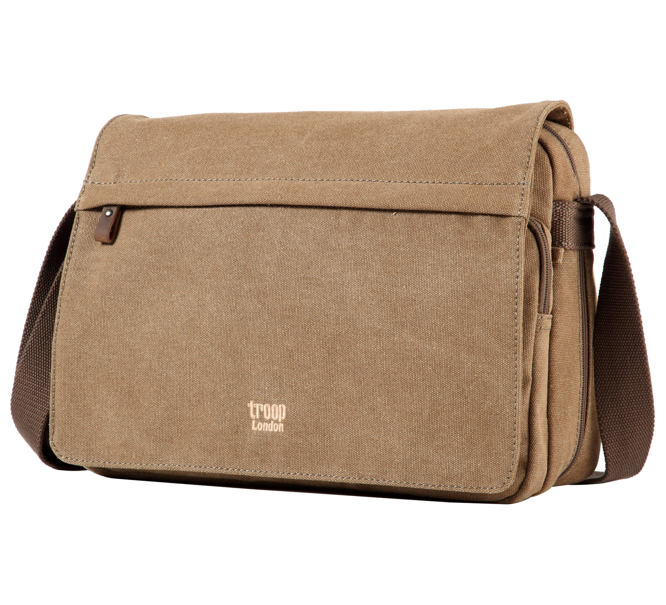 Troop Small Zip Top Soulder Bag - Brown – Presentables