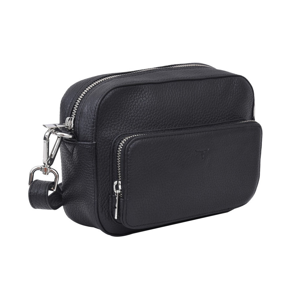 Amy Leather Sling Bag - Rambler Black | Urban Forest | Avisons NZ