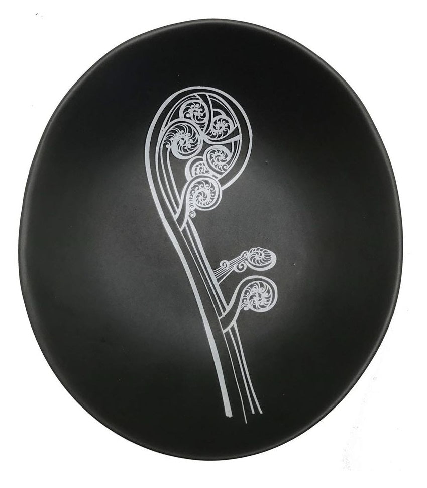 Ponga Porcelain Bowl - Black